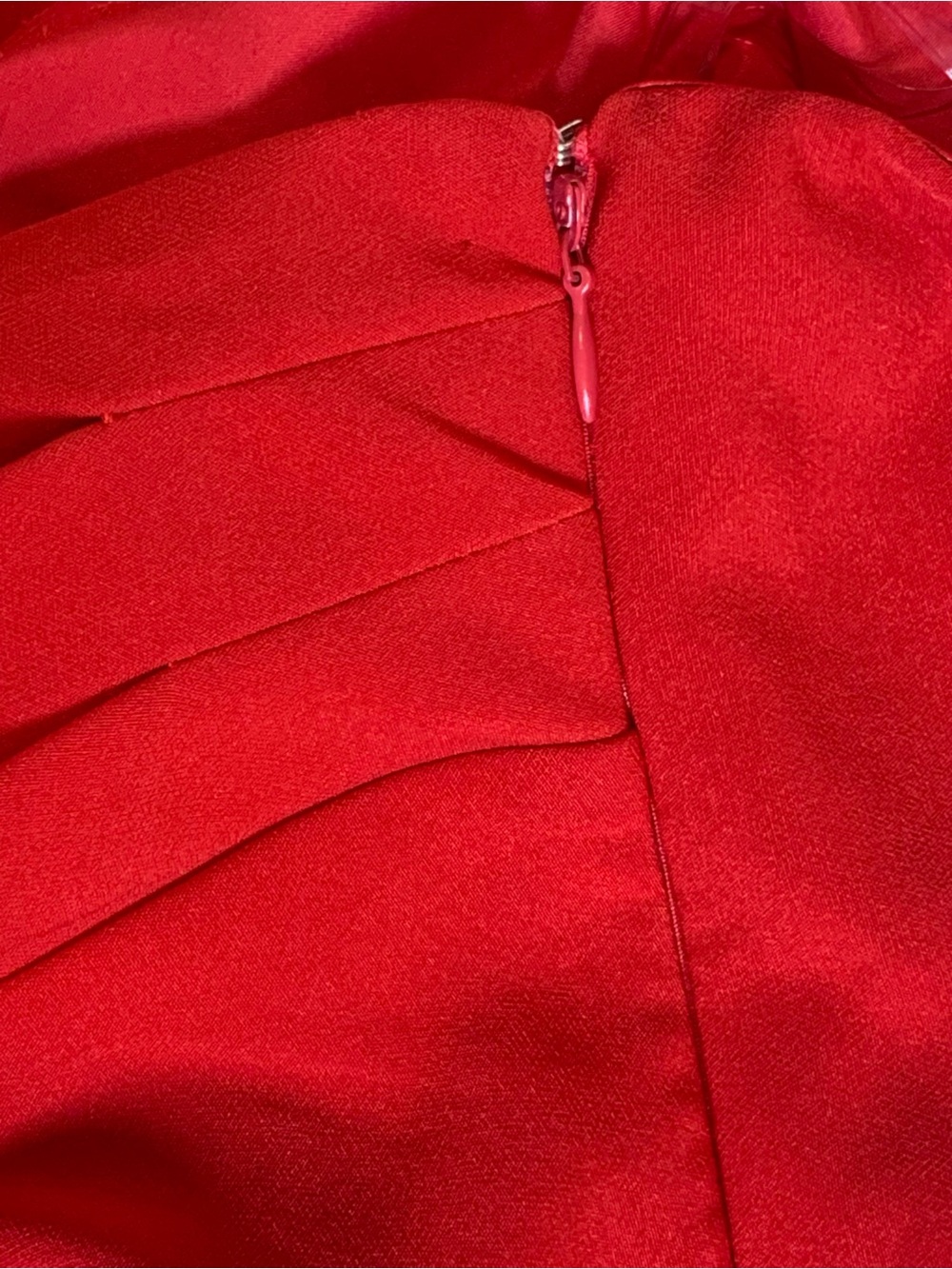 Peppermayo Red Bow Back Maxi Evening Gown Formal Holiday Wedding Guest Size 10 - Picture 10 of 12
